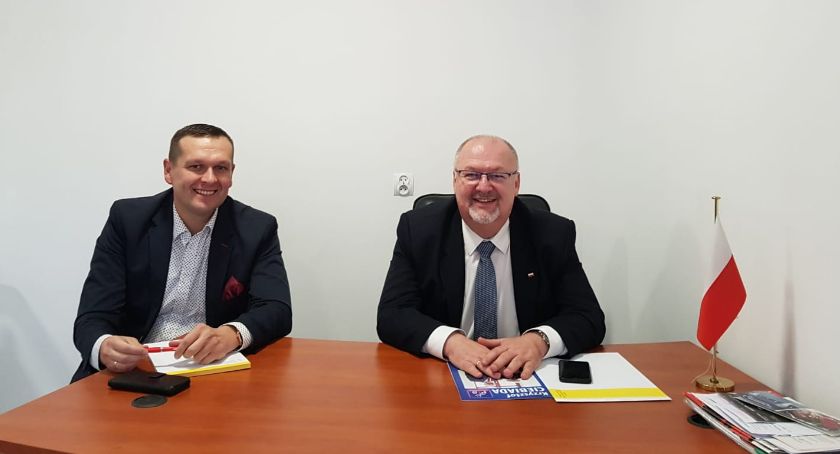 Konferencja prasowa posła Krzysztofa Ciebiady