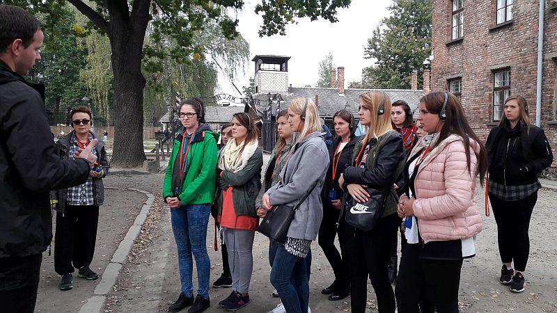 Młodzież z ZSP 3 w Oświęcimiu i Wadowicach