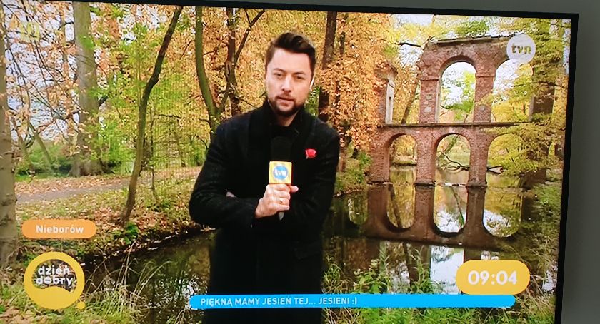 Dzisiejsza prognoza pogody w TVN z Nieborowa i Arkadii!