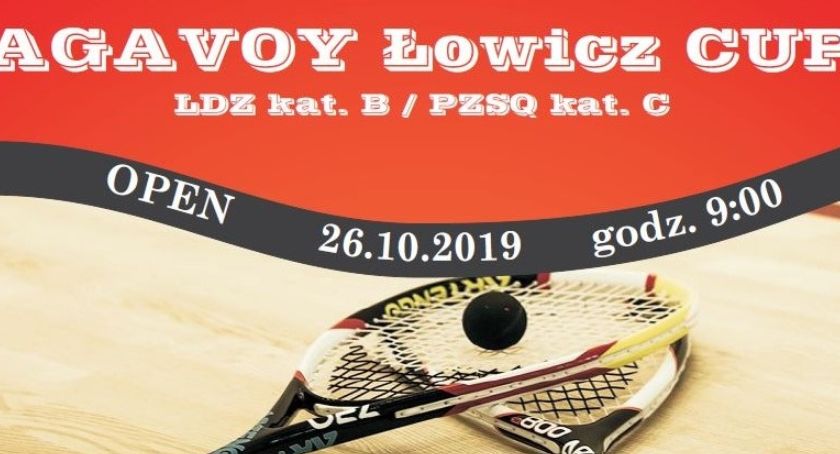 W sobotę turniej squasha w Łowiczu