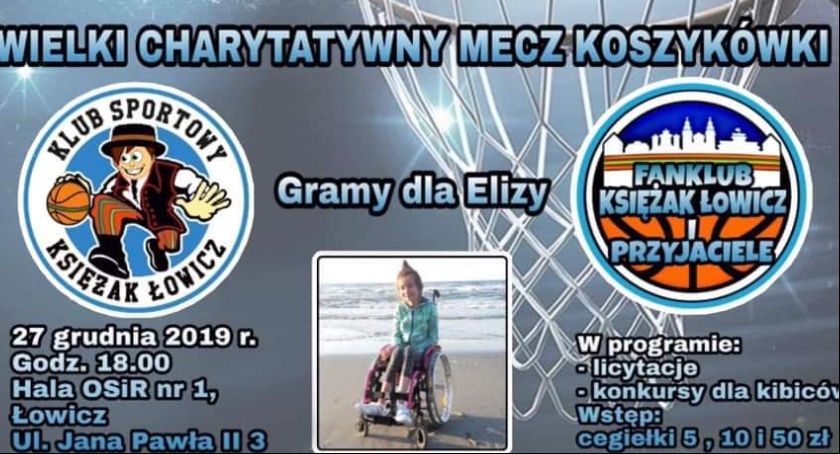 Zbliża się Wielki Charytatywny Mecz Koszykówki. W tym roku zagrają dla Elizy