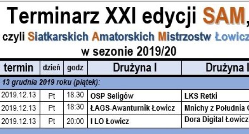 SAM Łowicza: lider zagra z obrońcą tytułu