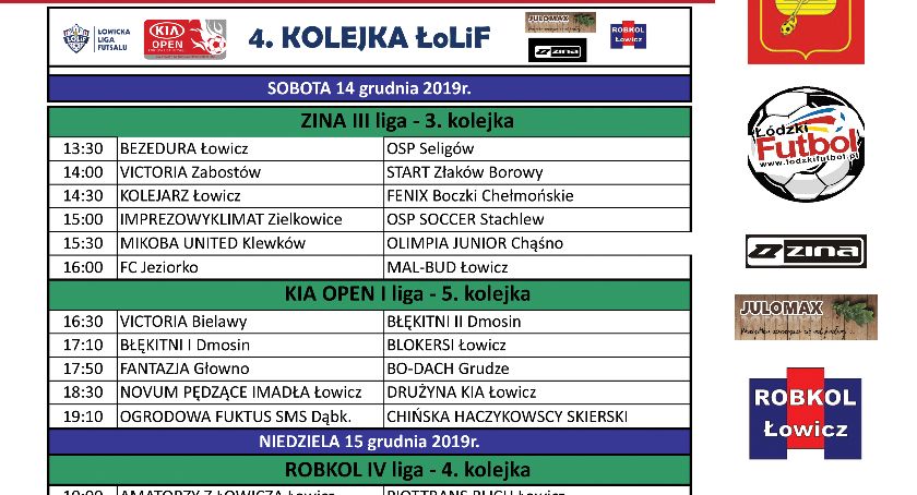 Plan gier 4. kolejki ŁoLiF. W niedzielę mecz na szczycie KIA Open I ligi