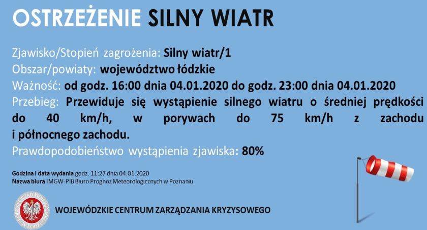 UWAGA - IMGW ostrzega przed silnym wiatrem i oblodzeniem