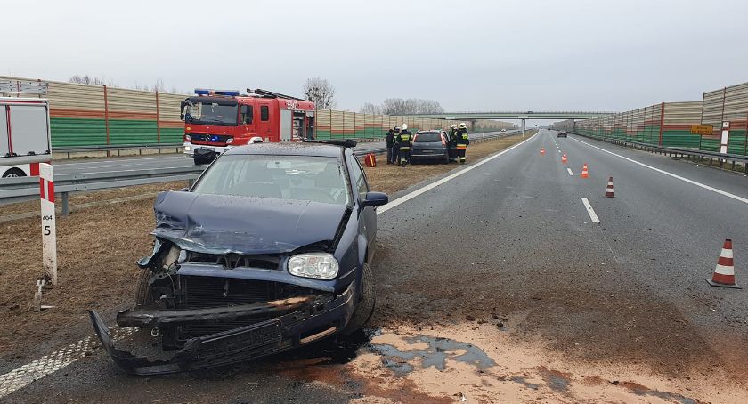 Wypadek na autostradzie A2