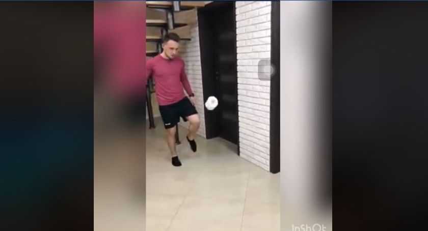 Z przymrużeniem oka. Piłkarze łowickiego Pelikana przyjęli nietypowe wyzwanie (VIDEO)