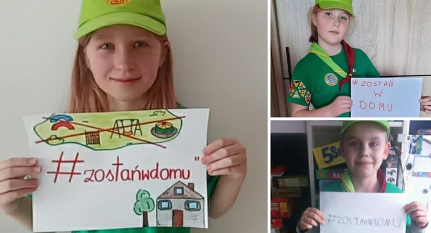 Harcerze i zuchy przypominają: #zostańwdomu (ZDJĘCIA)