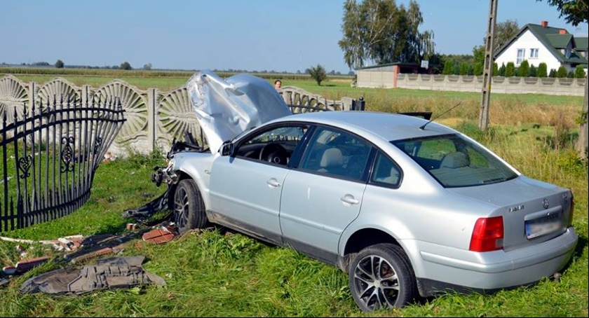 Strażacy wraz z policją poszukiwali sprawcy kolizji