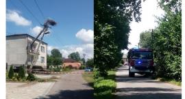 Osobówką uderzył w słup niskiego napięcia. Od kierowcy była wyczuwalna woń alkoholu 