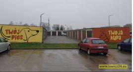 Łowicz. Nowy mural pojawił się na garażach obok Intermarche