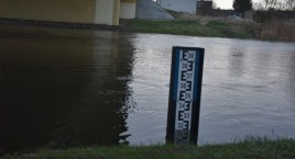 Wciąż wysoki poziom wody w Bzurze (foto)