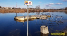 Łowicz. Czy Bzura zaleje miejską plażę? (foto)