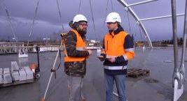 Youtuber na budowie wiaduktu w Łowiczu. Opowiada o pracy inżyniera (film)