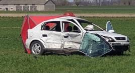 Wypadek śmiertelny w Karsznicach (gmina Chąśno) (foto)