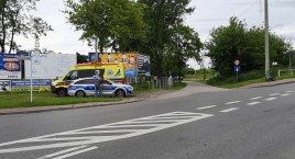 Łowicz. Kolizja z udziałem karetki i 16-letniego rowerzysty