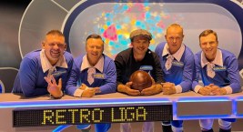 Zawodnicy Retro Ligi z Łowicza wystąpili w Familiadzie