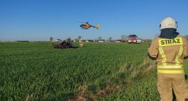 Tragiczny wypadek w Karsznicach Dużych. Nie żyje jedna osoba (foto)