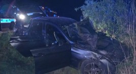 Łowicz. Dachowanie BMW! Za kierownicą 19-latek (foto)