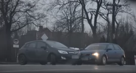 Niebezpieczny poranek w Łowiczu (foto)