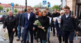 Łowicz. Hanna Zdanowska udzieliła poparcia Mariuszowi Siewierze (foto, film)