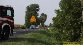 Niebezpieczny poranek na drodze w Mystkowicach (foto)