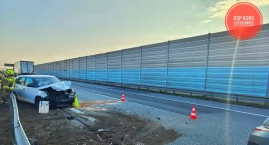 Wypadek na autostradzie A2 pod Łowiczem. Jedna osoba wymagała pomocy