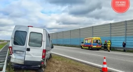 Wypadek na A2 pod Łowiczem. Pasażer busa przewiezion…
