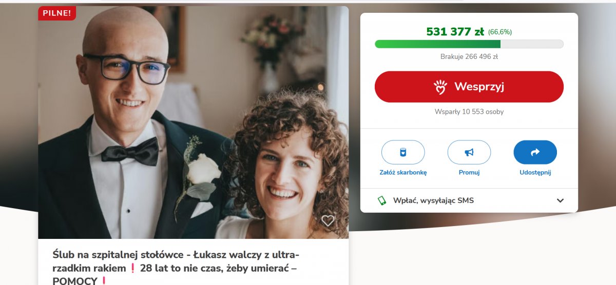 Nut odwagi: 500 kilometrów rowerem w 24 godziny. Niezwykły wyczyn dla Łukasza walczącego z rakiem