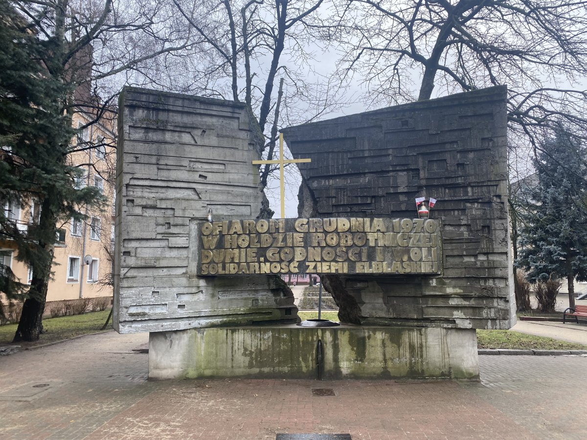 Obchody 54. rocznicy Grudnia 1970 w Elblągu: Miasto i Solidarność znów osobno