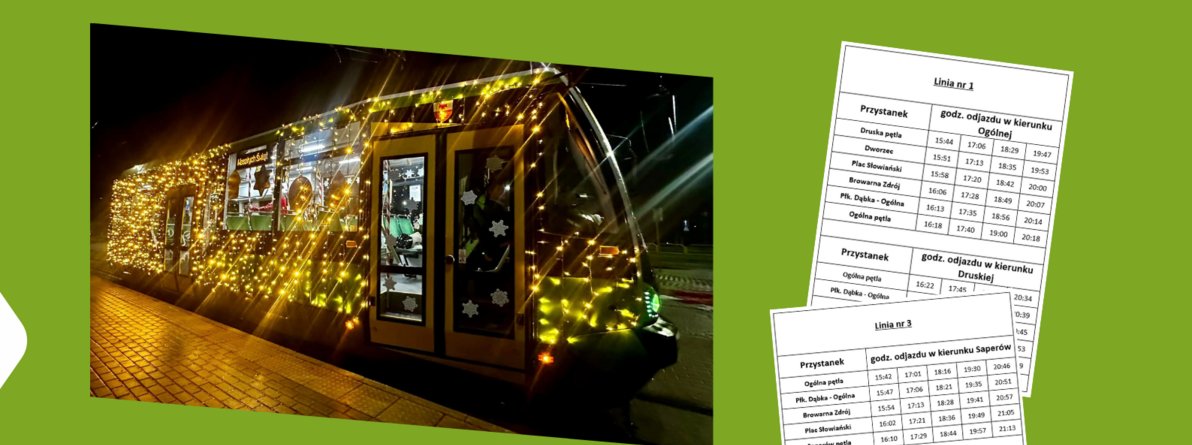 Bezpłatne kursy świątecznym tramwajem w mikołajki [ROZKŁAD]
