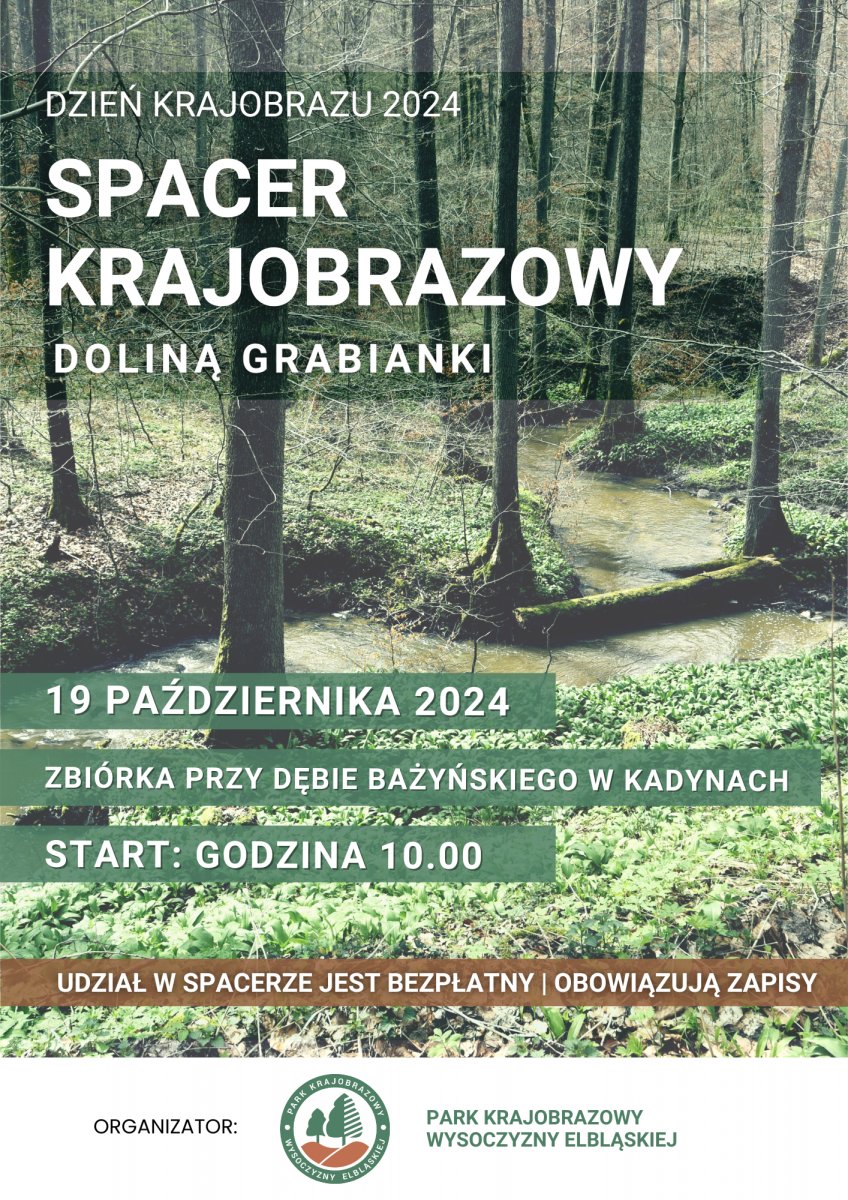Dzień Krajobrazu 2024: Spacer krajobrazowy Doliną Grabianki