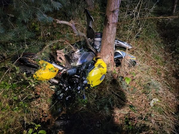 Tragiczny wypadek w Krynicy Morskiej. Nie żyje 36-letni motocyklista