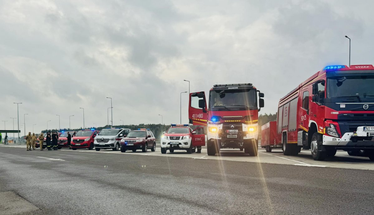 Strażacy z Elbląga i Braniewa wyruszyli do pomocy na południu Polski