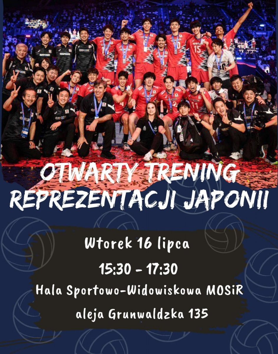 Reprezentacja Japonii trenuje przy ulicy Grunwaldzkiej