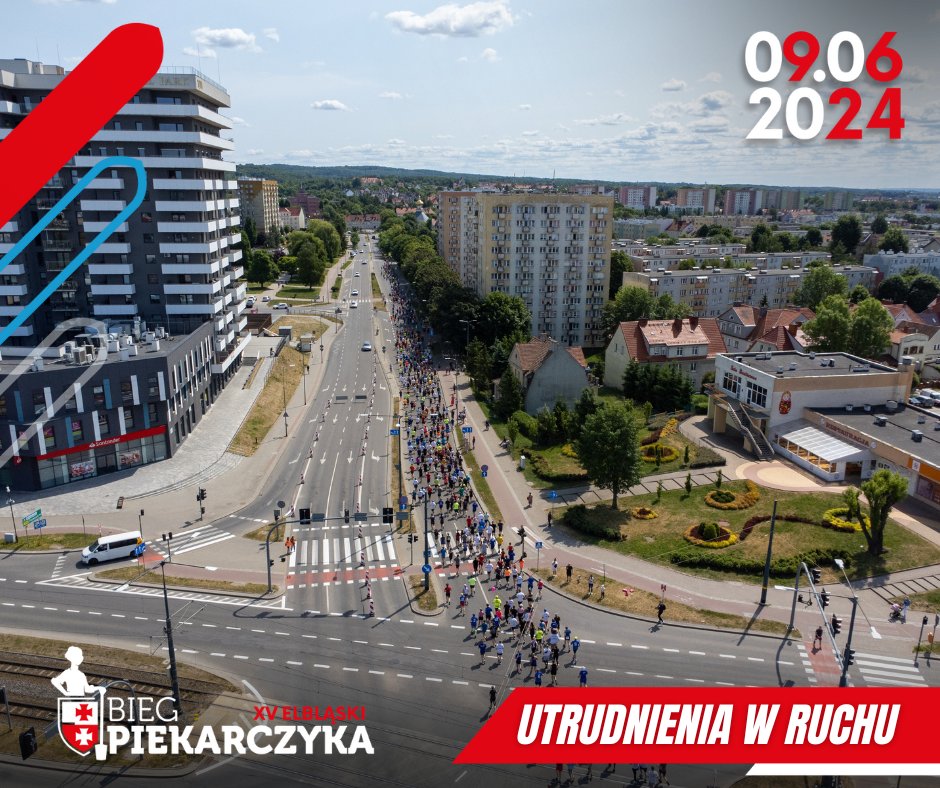 W niedzielę XV Bieg Piekarczyka w Elblągu. Będą utrudnienia w ruchu
