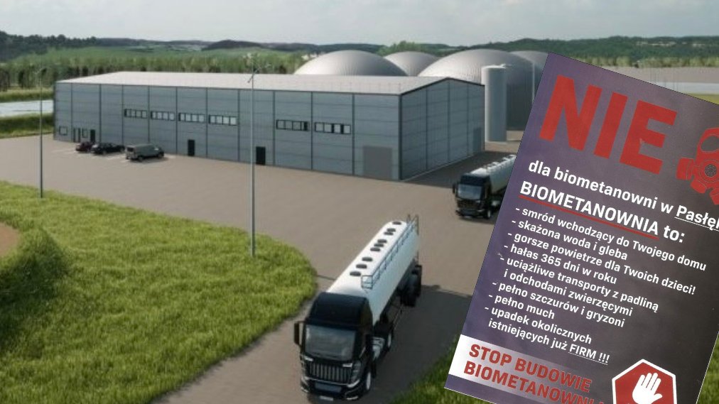 Co dalej z biometanownią w gminie Pasłęk? Jest petycja, będą konsultacje