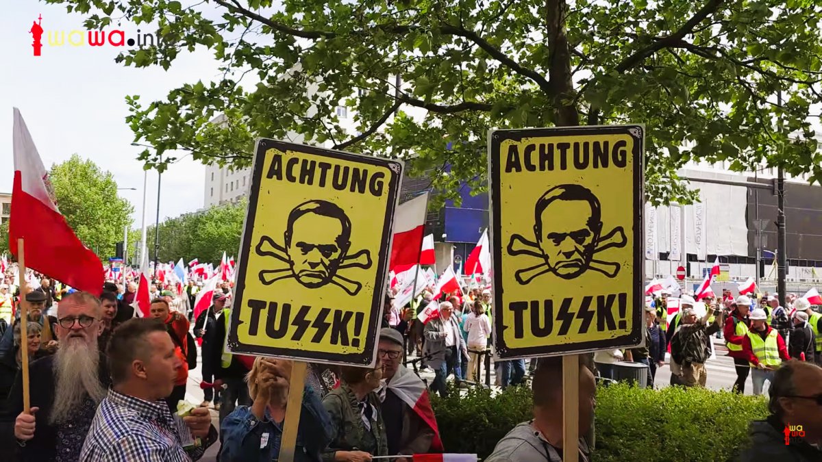 Warszawa: Manifestacja 