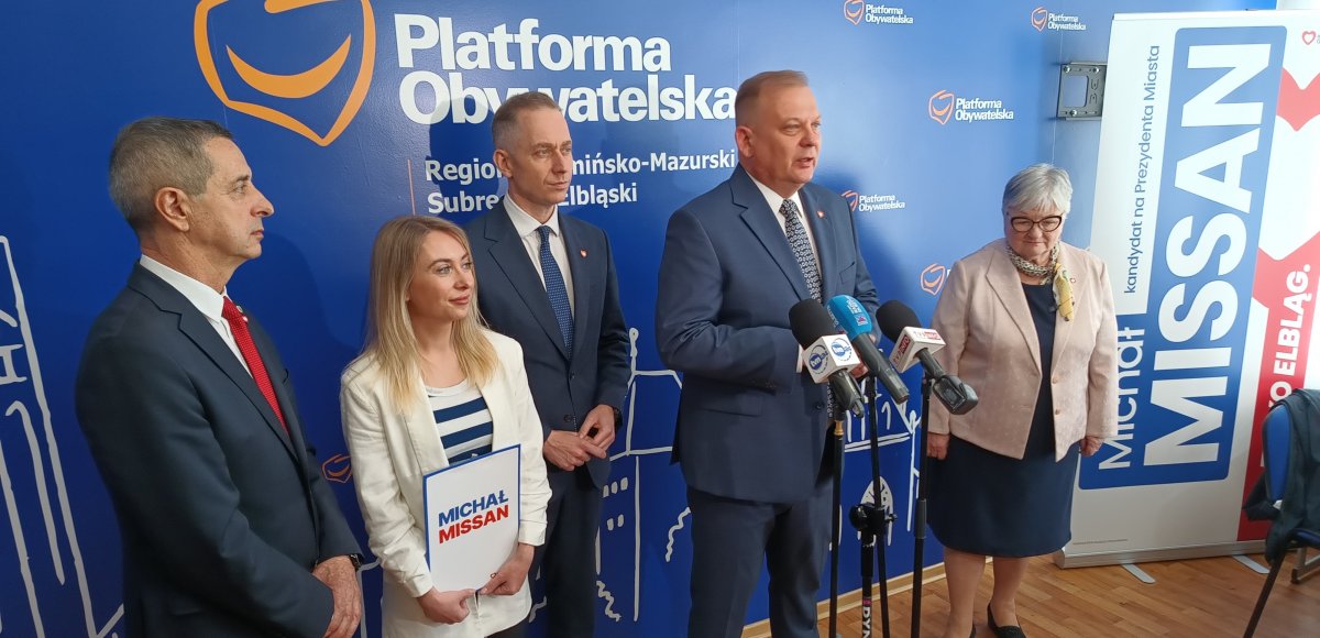 Wiceminister obrony narodowej Cezary Tomczyk z wizytą w Elblągu