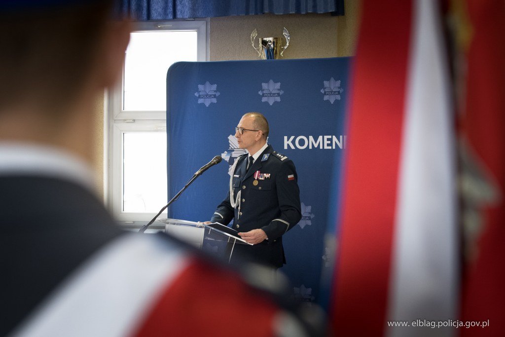 Uroczyste pożegnanie Komendanta Miejskiego Policji w Elblągu [ZDJĘCIA]
