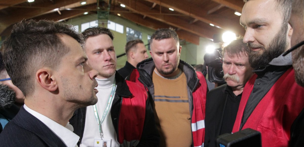 Rolnicy z powiatu elbląskiego zorganizowali protest w Morągu. Przedstawili premierowi swoje postulaty