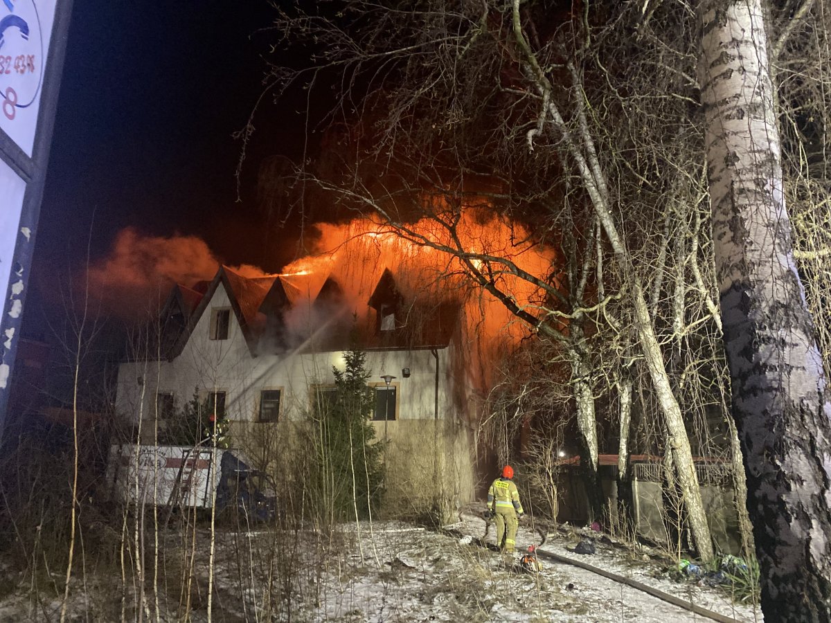 Elbląg: Pożar pustostanu przy ul. Zagonowej 
