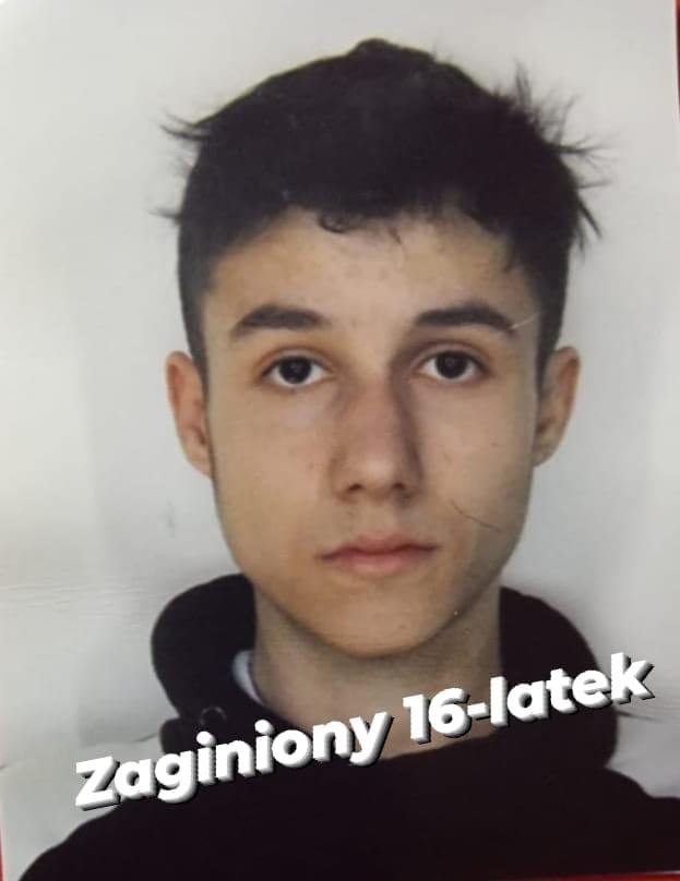 Zaginął Krzysztof Dzieciątek. Policjanci z Elbląga proszą o pomoc w odnalezieniu 16-latka
