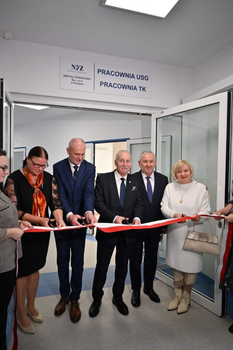 Uroczyste otwarcie pracowni tomografii komputerowej w Szpitalu Powiatowym w Pasłęku
