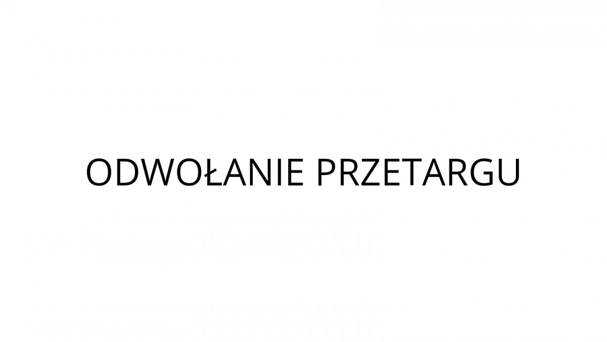 Wójt Gminy Elbląg ogłasza odwołanie przetargu 