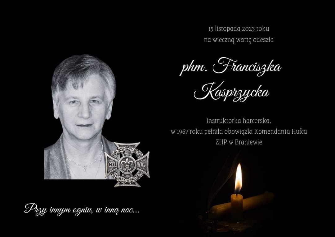 Franciszka Kasprzycka odeszła na wieczną wartę