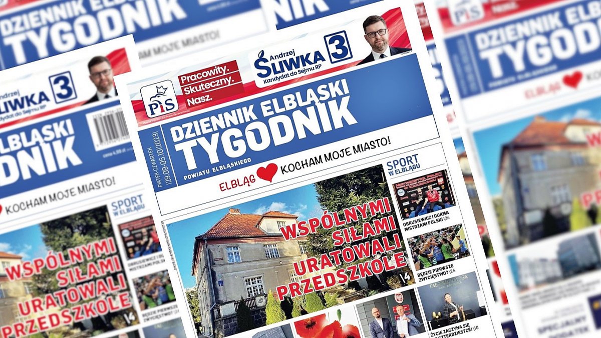 Najnowszy Dziennik Elbląski już w sprzedaży! Dostępny w wersji papierowej i na kupgazete.pl