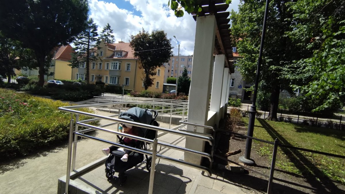 Nowy podjazd w parku Kajki. To zadanie zrealizowane w ramach Budżetu Obywatelskiego