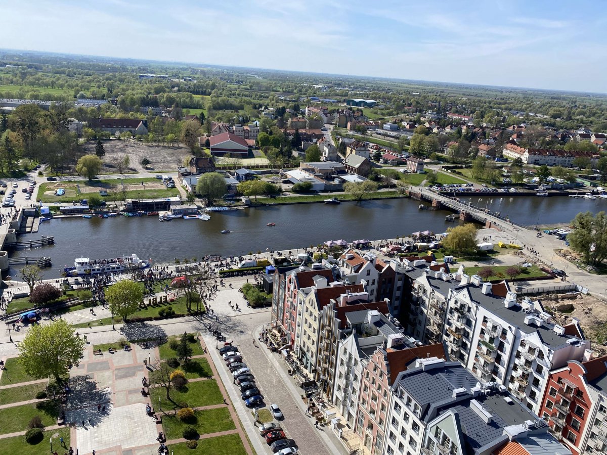 W obiektywie: Elbląg z lotu ptaka. Prenumerata za zdjęcie. Dziennik Elbląski rozdaje gazety