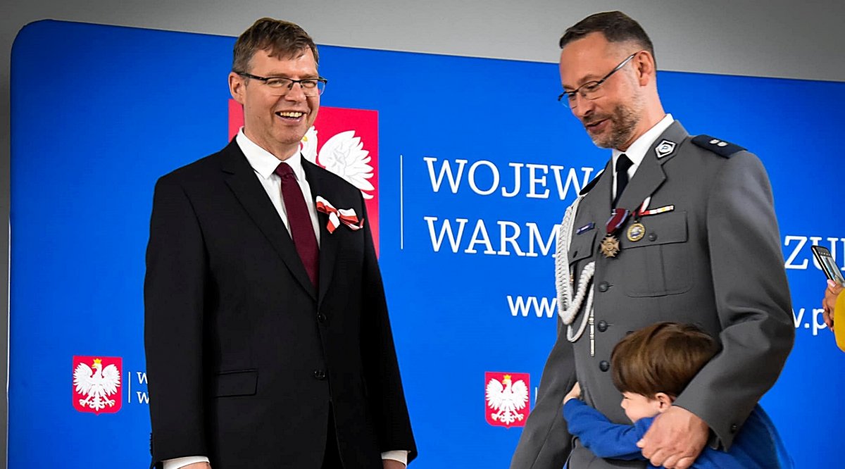 Brązowy Krzyż Zasługi dla elbląskiego policjanta