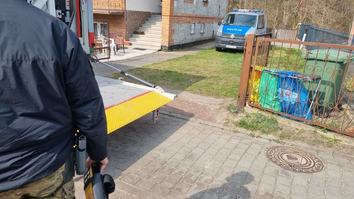 Krynica Morska: 39-letni mężczyzna znalazł w ogródku 3 kg trotylu. Według wstępnych ustaleń policji materiał wybuchowy nie należał do właściciela posesji
